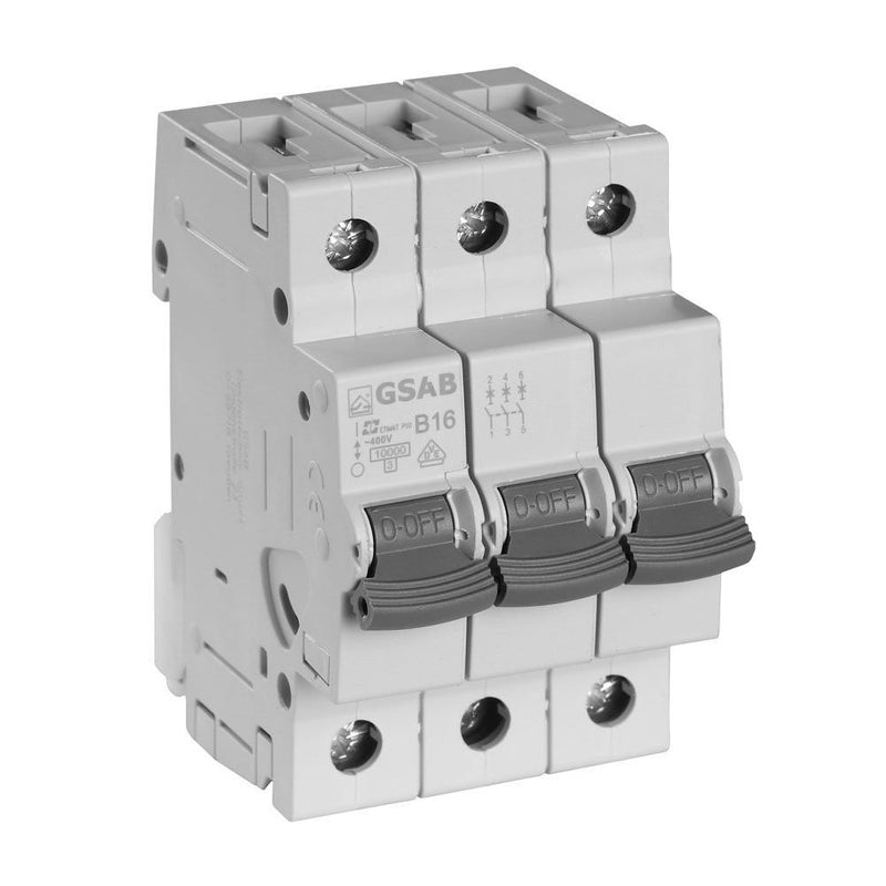 GSAB Elektrotechnik - Leitungsschutzschalter LSS3B16 3-pol. B 16A