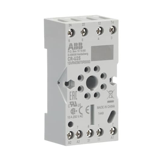 ABB Stotz S&J - Relaissockel Sockel CR-U2S für 2We CR-U Relais − 10 Stück