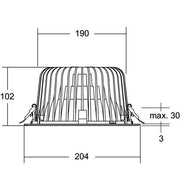 Brumberg Leuchten - Downlight/Strahler/Flutlicht LED-Einbaudownlight 12550183