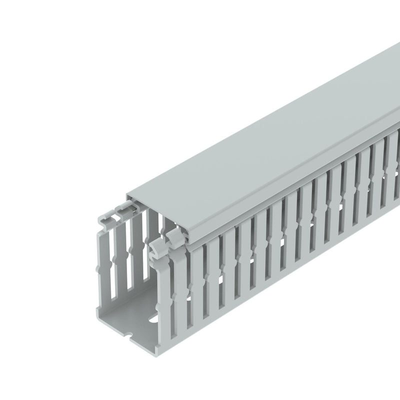 OBO Bettermann - Verdrahtungskanal LKVH N 75050 hfr, 75x50x2000, lgr − 2 Meter