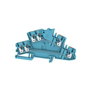 Weidmüller - Durchgangs-Reihenklemme Klemme A2T 2.5 3C BL PUSH IN, 2.5 mm² − 50 Stück
