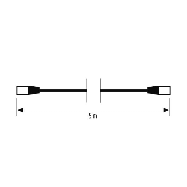ESYLUX - Elektrisches Zubehör/Ersatzteile für Leuchten Kabelset RJ45 5m CABLE-SET#EC10431920 3000/4000K, 8x grau