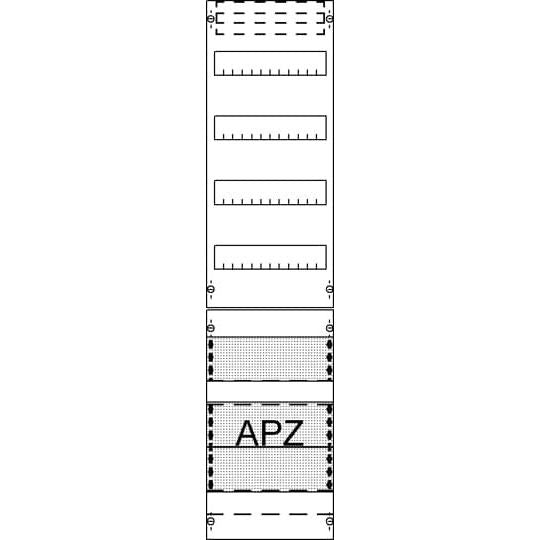 Striebel&John - Verteilerfeld für Installationsverteiler Verteilerfeld FV17A3 mit APZ 7RE