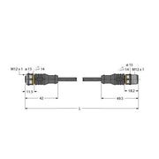Turck - Konfektioniertes Sensor-Aktor-Kabel Aktuator- u. Sensorleitung RKC4.5T35RSC4.5T/TXO PUR