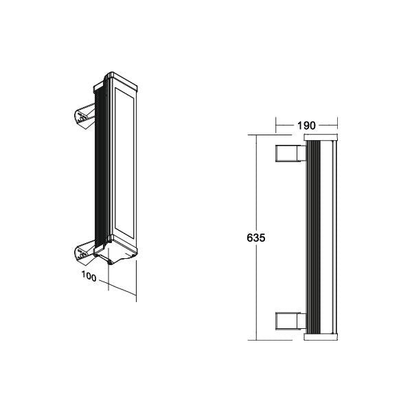 Brumberg Leuchten - Decken-/Wandleuchte LED-Wallwasher 60881645 3500K