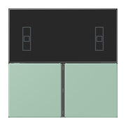 Jung - Abdeckung/Bedienelement für Installationsschalterprogramme Tastensatz 3fach LC 4093 TSA 217 vert anglais clair