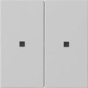 Gira - Abdeckung/Bedienelement für Installationsschalterprogramme Wippe 2-f. 5369015 unbedruckt grau