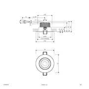 EVN Lichttechnik - Downlight/Strahler/Flutlicht LED-Einbauleuchte IP65 PC650061340 350mA 4000K EDS-Opt