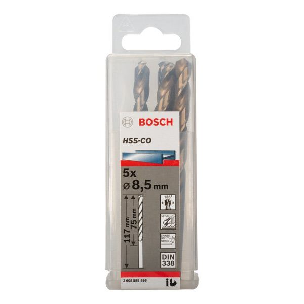 Bosch - Bohrer PRO Stainless Steel HSS-Co 2608585895 Spiralbohrer 8,5 x