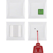 Berker - Behindertenelement für Installationsschalterprogramme Notruf-Set kompl. pws/gl 52008989 S.1/B.3/B.7 Glas