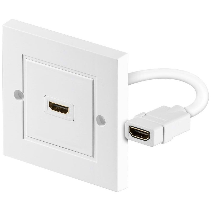 Goobay - Multifunktions-Anschlussdose HDMI-Wanddose 51722 Bu/Bu(TypA)