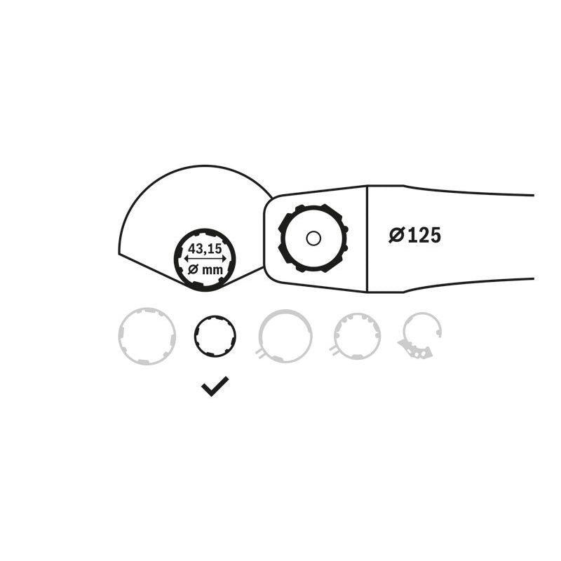 Bosch - Systemzubehör für Schleifen/Polieren (Akku/elektrisch/Druckluft) Schleifschutzhaube für GWS 2608000678 9-125, GWS 9-125 P