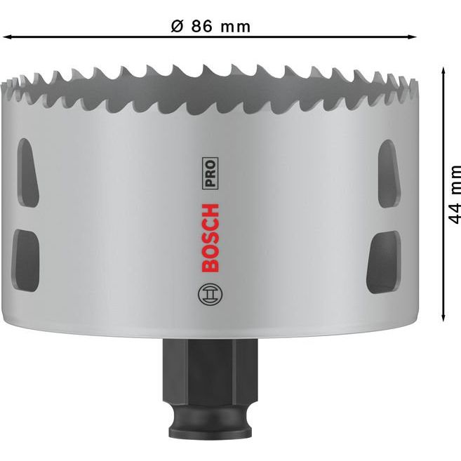 Bosch - Lochsäge PRO Multi Material PC Plus 2608594405 Lochsäge, 86 mm