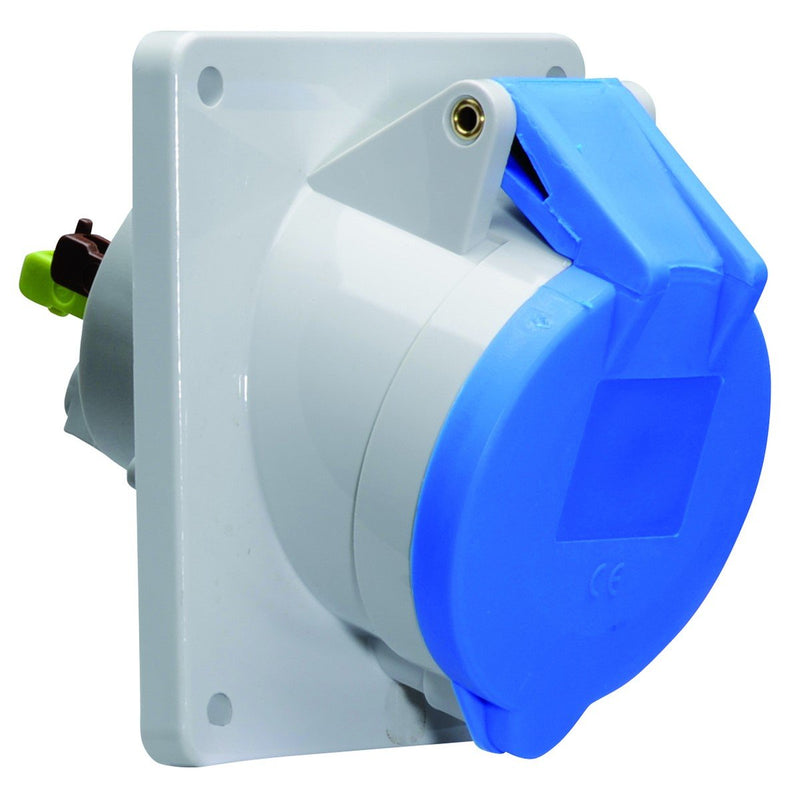 Bals Elektrotech - CEE-Anbausteckdose (IEC 60309) Anbausteckdose geneigt 32A 12800 5p 230V 9h IP44