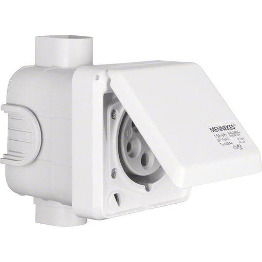 Berker - CEE-Steckdose (IEC 60309) CEE-Steckdose 5-polig Up 568001 16A m.Klappdeckel
