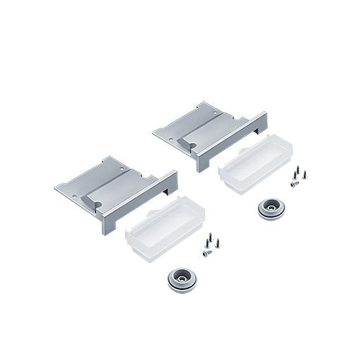 Zumtobel - Mechanisches Zubehör/Ersatzteile für Leuchten Endkappenset SLN2MRTECSETDDL9SR silber