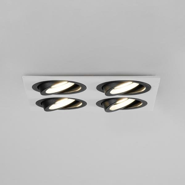 Brumberg Leuchten - Downlight/Strahler/Flutlicht Einbaumodul quadratisch 45029550 4-fach