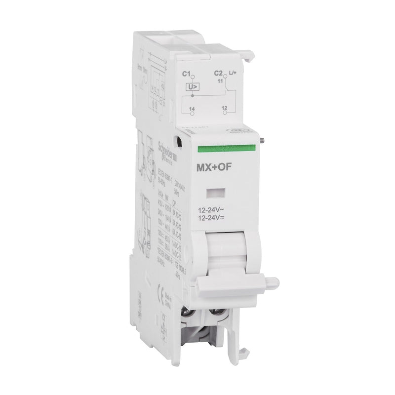 Schneider Electric - Zusatzeinrichtung für Reiheneinbaugeräte Arbeitsstromauslöser A9N26948 12/24VAC/DC MX+OF