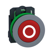 Schneider Electric - Drucktaster, Komplettgerät Drucktaster komplett XB5FA4322C0 rot, 30mm, 1Ö, grau