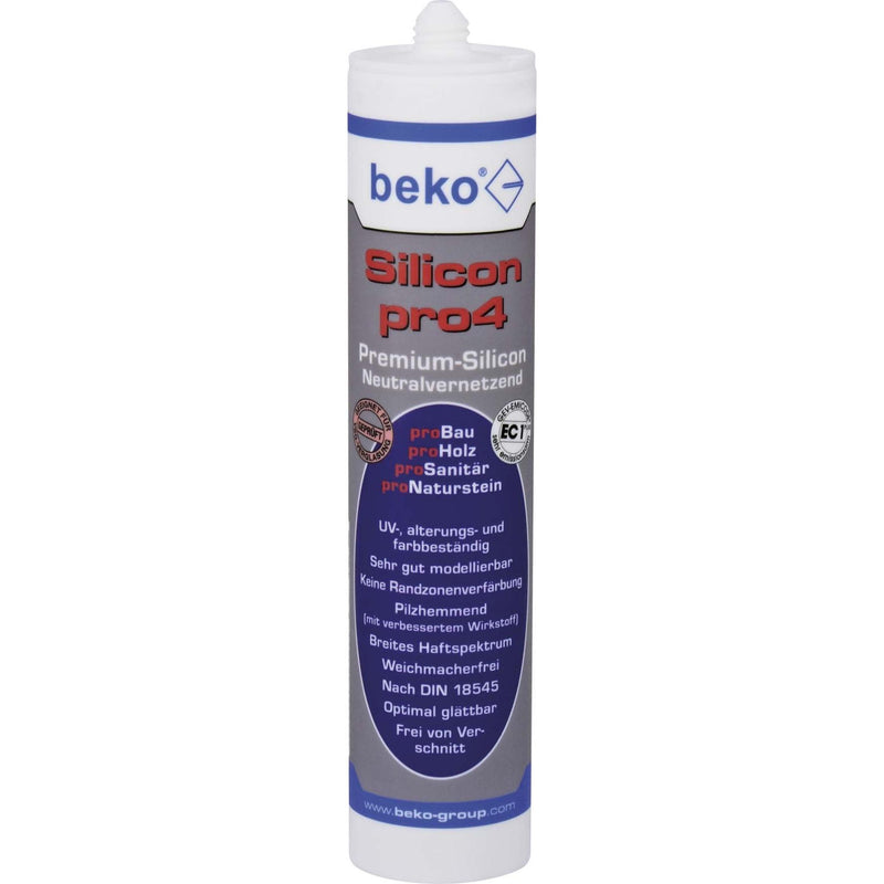 Beko - Dichtstoff Dichtmasse Silikon 22409 310ml − 20 Packung