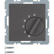 Berker - Raumthermostat Temperaturregler anth/sa 20266086 Wechsler/Zentralstck