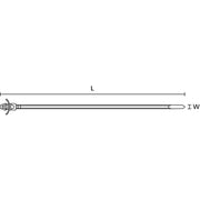 HellermannTyton - Kabelbinder Befestigungsbinder 150-48397(1000) 228x4,6 grau − 1000 Stück