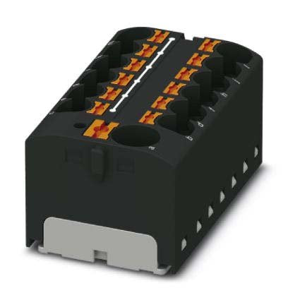 Phoenix Contact - Durchgangs-Reihenklemme Verteilerblock PTFIX 10/12X4 BK − 8 Stück