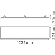 Ledvance - Mechanisches Zubehör/Ersatzteile für Leuchten Einbaurahmen PL1200X300REC.MOUNT 1200x300