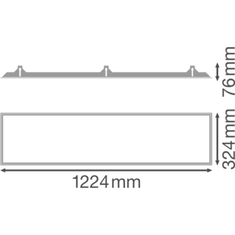 Ledvance - Mechanisches Zubehör/Ersatzteile für Leuchten Einbaurahmen PL1200X300REC.MOUNT 1200x300