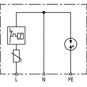 DEHN - Überspannungsableiter für Energietechnik/Stromversorgung Überspannungs-Ableiter DCOR L 2P 275 Typ 2 DEHNcord