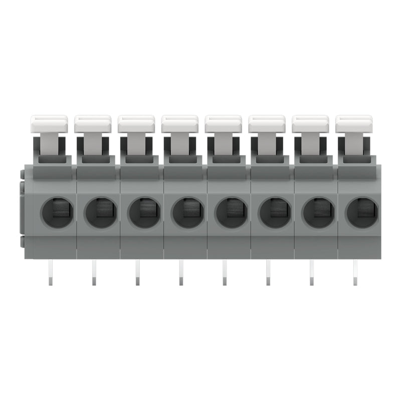 WAGO - Leiterplattenklemme 235-408/332-000 Drücker,1,5mm²,grau − 25 Stück