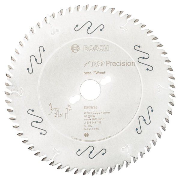Bosch - Kreissägeblatt Top 2608642112 Precision Best for