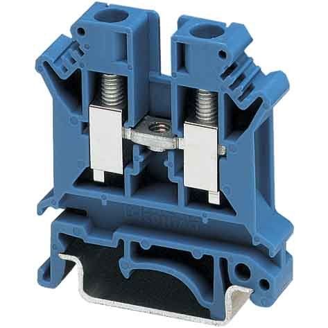 Phoenix Contact - Durchgangs-Reihenklemme Universalklemme UK 6 N BU 0,2-10qmm B=8,2mm bl