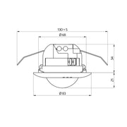 BEG Brück Electronic - Bussystem-Bewegungsmelder Präsenzmelder PD2N-KNXs-DX-DE KNX