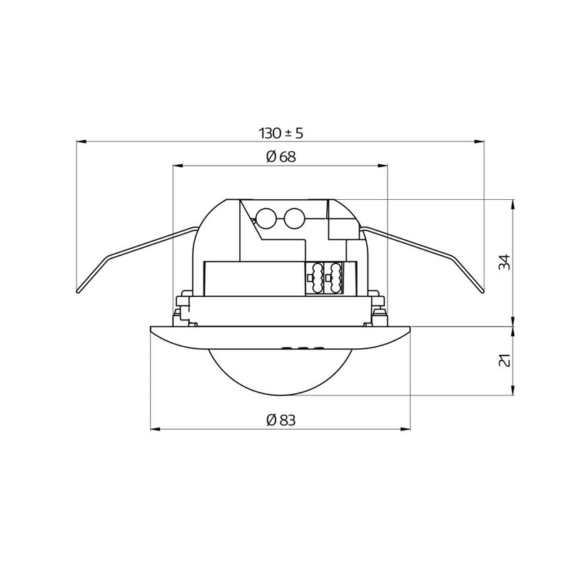 BEG Brück Electronic - Bussystem-Bewegungsmelder Präsenzmelder PD2N-KNXs-DX-DE KNX