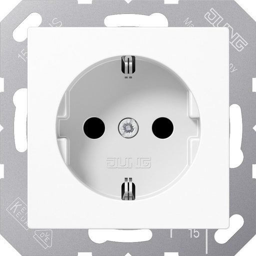 Jung - Steckdose SCHUKO Steckdose A 1521 BF WW 16A 250 V, alpinweiß