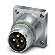Phoenix Contact - Rundsteckverbinder, feldkonfektionierbar (Industriesteckverbinder) Gerätesteckverbinder ST-3EP1N8AWK00S Vorderwand