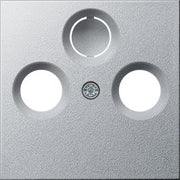 Gira - Einsatz/Abdeckung für Kommunikationstechnik Zentralplatte Antenne alu 086926 System55