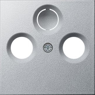 Gira - Einsatz/Abdeckung für Kommunikationstechnik Zentralplatte Antenne alu 086926 System55