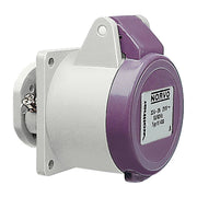 Walther Werke - CEE-Anbausteckdose (IEC 60309) NORVO Anbaudose gerade 11440 32A 3P 24V 0h IP44 − 1 Stück