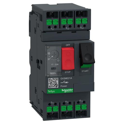 Schneider Electric - Leistungsschalter für Motorschutz Motorschutzschalter GV2ME21A 17-23A Snapin