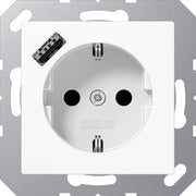 Jung - Steckdose SCHUKO Steckdose A 1520-18 A WW mit USB Typ A