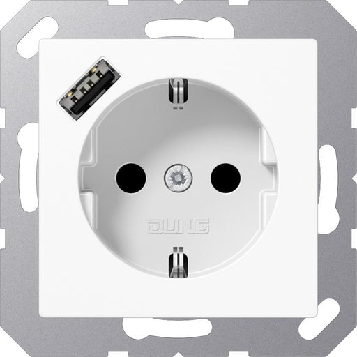 Jung - Steckdose SCHUKO Steckdose A 1520-18 A WW mit USB Typ A