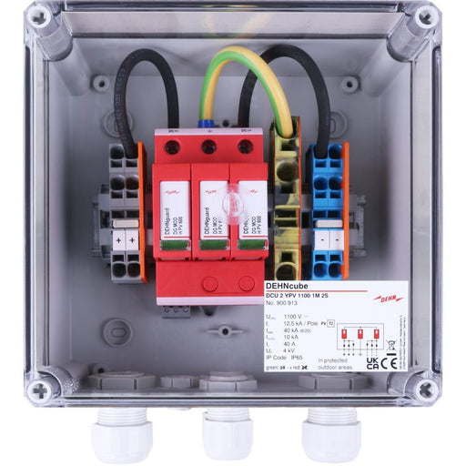 DEHN - Photovoltaik-DC-Stringbox Generatoranschlusskasten DCU 2 YPV 1100 1M 2S für PV-Anlagen