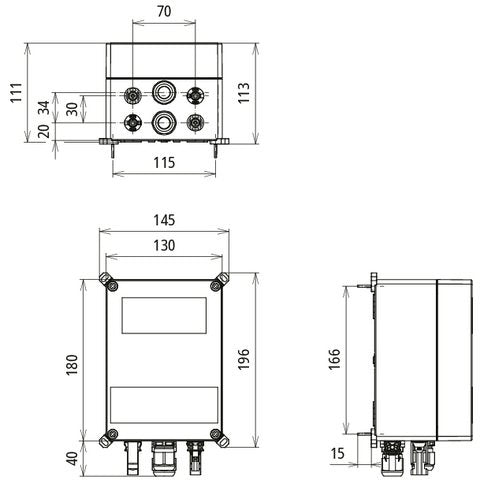 DEHN - Photovoltaik-DC-Stringbox Generatoranschlusskasten DCU2YPV1212001M1SMC4 für PV-Anlagen