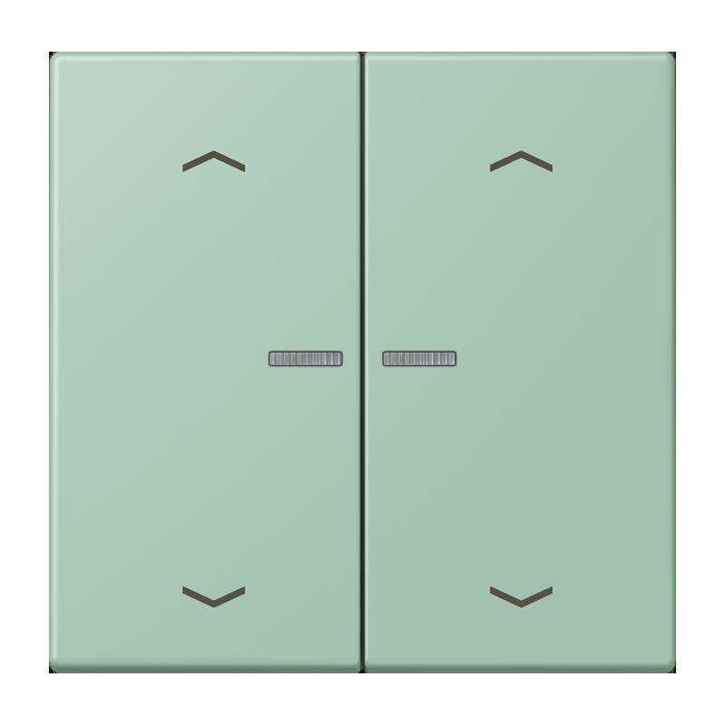 Jung - Abdeckung/Bedienelement für Installationsschalterprogramme Wippe mit Lichtleiter LC 102 KO5P 217 vert anglais clair