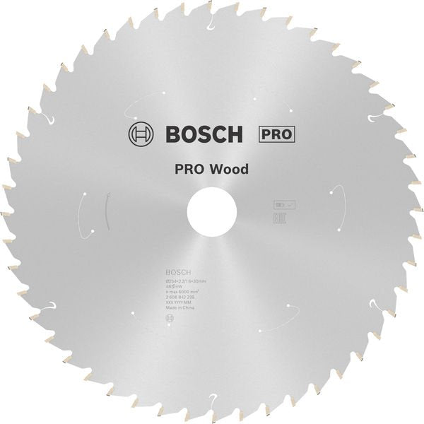 Bosch - Kreissägeblatt PRO Wood cordless 2608842239 Kreissägeblatt 254 x
