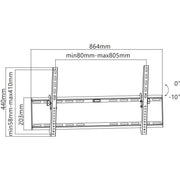 Goobay - Halterung für Audio-/Videosysteme TV-Wandhalterung 49743 TILT XL (43-100)