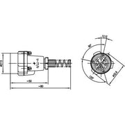 Telegärtner - I/O-Steckverbinder NF-Kabelstecker, Ganzmet. 100022929 U77/U-M