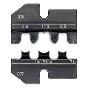 Knipex - Presswerkzeug Kabelschuhe/Verbinder, Aderendhülsen, Schirmanschluss Crimpeinsatz 97 49 71 für Solar-Steckverb